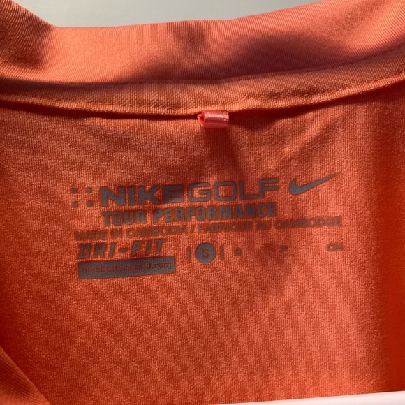Nike golf coral pink sleeveless polo shirt - Picture 3 of 3